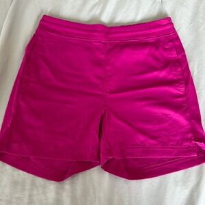 Pink pull on shorts